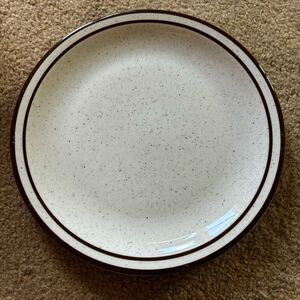 Jackson Custom China Restaurant Ware 9” Plate Brown Stripes